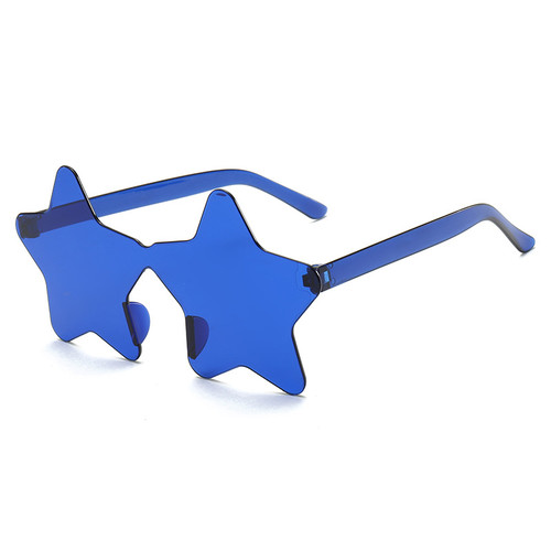 Карнавальные очки Звезды темно-синие