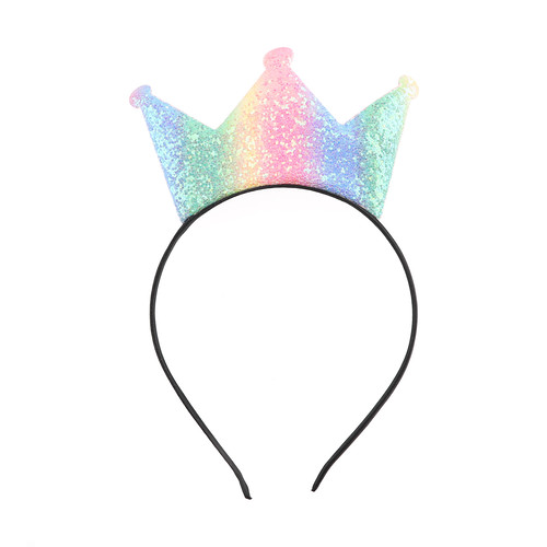 Карнавальный Ободок Корона для принцессы Светлая радуга