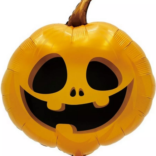 Воздушный Шар Страшная тыква, Оранжевый 66 см