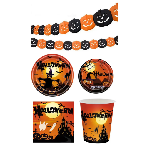 Набор для Хэллоуин Тыква 25шт гирлянда тыква