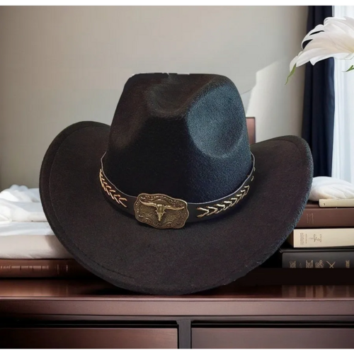 Ковбойская шляпа Lucky Strike черная