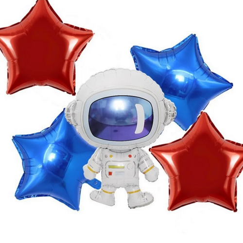 Воздушные шары Космос Космонавт 5шт